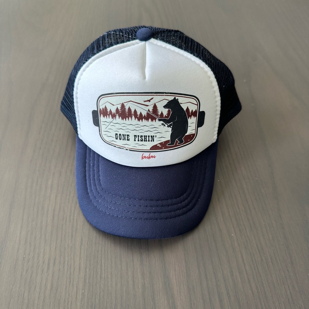 Baby Gone Fishin' Trucker Hat 6-12 Mo